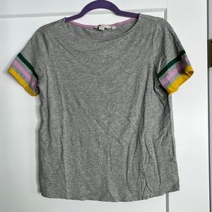 Boden Stripe Sleeve Top